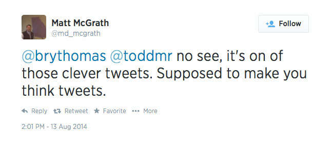 Matt McGrath Twitter